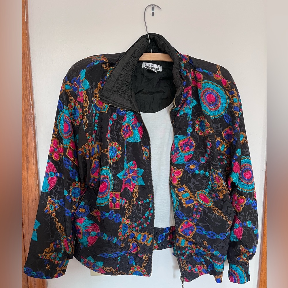 Colorful Vintage 80’s bomber jacket